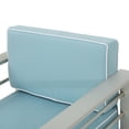 thumbnail image 6 of Miller Coral Outdoor 2 Seater Club Chair and Table Set, White and Light Teal, 6 of 10