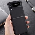 thumbnail image 6 of Dteck Luxury PU Leather Case Compatible with Samsung Z Flip 4 6.7 inch PU Ultra Slim Leather+TPU Ultra Slim with Shockproof Case for Samsung Z Flip 4 6.7 inch,Darkblue, 6 of 10