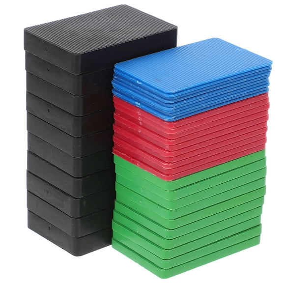 Hemoton 40pcs Plastic Leveling Shims for Doors, , Furniture, Tile Installation, Structural Support, and Spacers Tool Kit