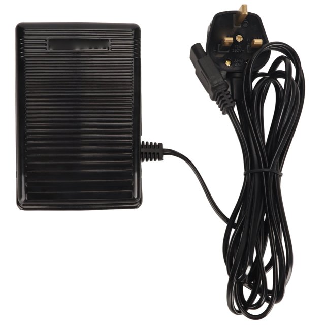 Pedal De Máquina De Coser, Pedal De Control De Pie Resistente Al Desgaste Enchufe Británico 220 V Estable Con Cable De Alimentación Para Reemplazo