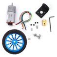 thumbnail image 1 of ZOUSSIQI Moteur Encodeur 12V DIY 65mm Magnétique avec Support Moteur Kit de Roue Moteur Réduction de Vitesse Micro Moteur en Métal Complet pour Voiture Intelligente Modèle Robot DIY (500RPM), Moteur à Engrenages CA919-45631, 1 of 9