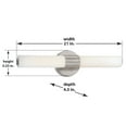 thumbnail image 3 of George Kovacs Lighting - Saber-40W 2 LED Bath Vanity in Contemporary Style-21, 3 of 3