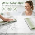 thumbnail image 4 of Unique Bargains Pure Cotton Striped Dish Cloths Green 26" x 18", 4 of 8