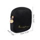thumbnail image 2 of Bolsas de Maquillaje Pequeñas y Duraderas para Mujeres de Unique Bargains, Cuadradas, para Vacaciones, Camping, Viajes y Gimnasio, Color Negro de Franela, 2 of 3