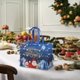 thumbnail image 4 of Lksixu Christmas Gift Bags, Merry Christmas Santa Pattern Tote Bags with Handles, Reusable Grocery Bags Christmas Themed Non-Woven Shopping Bags for Xmas Gifts Wrapping Party Supplies(12.6"x6.7"x9.8"), 4 of 7
