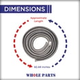 thumbnail image 2 of Whole Parts Range Oven Door Seal Gasket (Approximate Length is 82.68 inches) Part# 5303051704 - Replacement & Compatible with Some Frigidaire and Kenmore Ranges or Ovens, 2 of 6