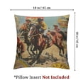 thumbnail image 4 of nygtbtfer Throw Pillow Cover Real Far East Round Up Win Ride Wreath Pillow Decorative Men Women Boy Girl Room for Home Couch White, 4 of 7
