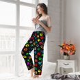 thumbnail image 6 of Colorful Rainbow Dog Cat Paws Women'S Pajama Pants Drawstring Pj Bottoms Pants With Pockets 3x-Large, 6 of 6