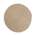 thumbnail image 4 of FUEENIRVA 1 Pc Linen Cup Insulation Pad for Teahouse Dining Table Light Brown, 4 of 8