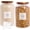 2800ml, variant on Set Of 2 Large Glass Jar with Wooden Lid with 132 Labels, Glass Storage Jars for Flour Pasta Candy Coffee Cookie and More(70 FL OZ/2000 ml)