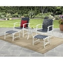 Mainstays Willow Valley 5 Piece Chat Set (Blue)