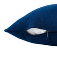 thumbnail image 4 of Modway Accentuate 18" Square Performance Velvet Throw Pillow in Navy Blossom, 4 of 5