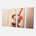 thumbnail image 2 of Person Painting Beautiful Rose - Large Floral Canvas Art Print, 2 of 3