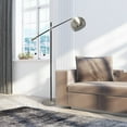 thumbnail image 4 of Elegant Designs Matte Black Pivot Arm Floor Lamp, Antique Brass, 4 of 7