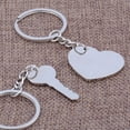 thumbnail image 4 of 2Pcs Fashion Love Heart Key Ring Keyfob Couples Romantic Keychain Lover Gift, 4 of 5