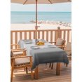thumbnail image 2 of Outdoor Tablecloth with Umbrella Hole for Patio/Picnic/Party/Camping, Grey Ombre Waterproof Table Cloth Rectangle Table Cover Washable, Vintage Gray Gradient Stripes Geometric (60"x 84"), 2 of 9