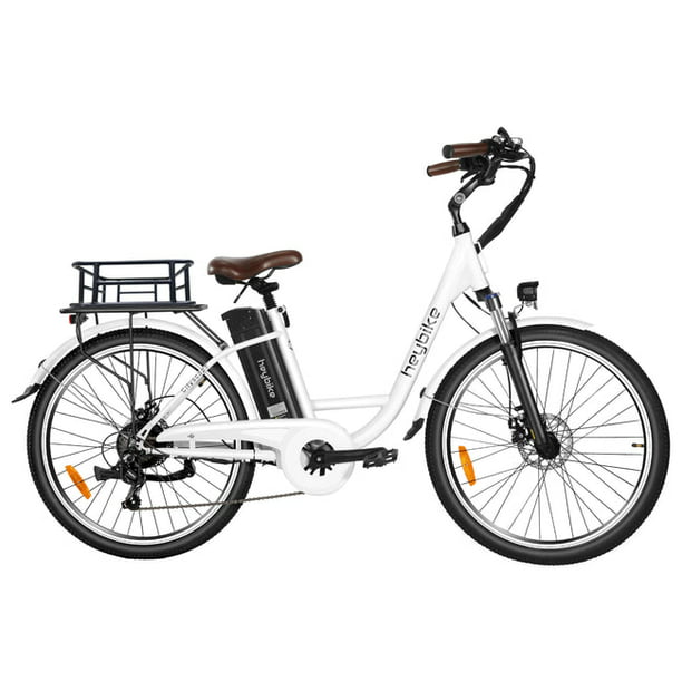 Heybike Cityscape Electric Bicycle With Large Basket , 26 In. 350W 
