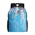 thumbnail image 1 of Easygdp Hanging Orchids Floral Blue Mochila Versátil y Elegante: Comodidad, Almacenaje y Durabilidad para la Universidad, Trabajo, Viajes y Uso Diario, 1 of 8