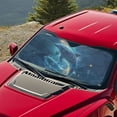 thumbnail image 5 of Xixirimido Car Windshield Sun Shade Universal Fit for SUV Truck Sedan Auto Front Window Sunshade Sun Visor Block UV Rays Keep Cool Car Accessories, Dolphins, 5 of 8