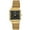 Gold, variant on Bob Mackie Women's Glitz Square Case 28mm Black Crystal Bezel Magnet Watch