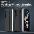 thumbnail image 7 of for Samsung Galaxy Z Fold 4 5G Case with S Pen Slot & S Pen, Luxury Ultra Slim Thin Matte PC Shockproof Protective Phone Case Cover for Samsung Galaxy Z Fold 4 5G - Black, 7 of 7