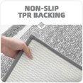 thumbnail image 4 of Alfombra de baño antideslizante de 40x60 cm (gris), alfombra de ducha absorbente lavable a máquina, suave para baño, cocina, 4 of 5