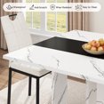 thumbnail image 5 of ChVans 95" Large Kitchen Dining Room Table for 10-12 People, Rectangular Wooden Kitchen Table with Heavy Duty Legs, Modern Dinner Furniture Last Forever, Wood Grain, 5 of 7