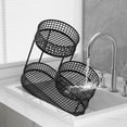 thumbnail image 5 of IAJFHAFS 3 Tier Fruit Basket Countertop Round Artistical Fruit Basket Bowl For Kitchen Counter Compact Metal Mesh Basket Fruits & Vegetables Stand, 5 of 5