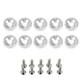thumbnail image 2 of fastboy 10 Pièces Voiture Vis Rondelles Assortiment Ensemble Boulons de Véhicule Décoratif Rondelle Kit Pièces de Rechange Automobile Argent, 2 of 8