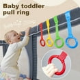 thumbnail image 2 of Anillo de dominadas para bebés, ayudante para caminar para niños pequeños, herramienta para practicar ejercicios, anillos para levantarse, anillo colgante para corralito de cuna para bebés, 2 of 8