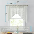 thumbnail image 5 of THD Jayce Lace Sheer Kitchen Cafe Curtain Tiers - 30 W x 36 L Inch (Pair), 5 of 32