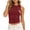 #1Wine, variant on MYAOYINo Boundaries Womens Sleeveless Crew Neck Tank Top Fitted Ruched Summer Basic Shirt