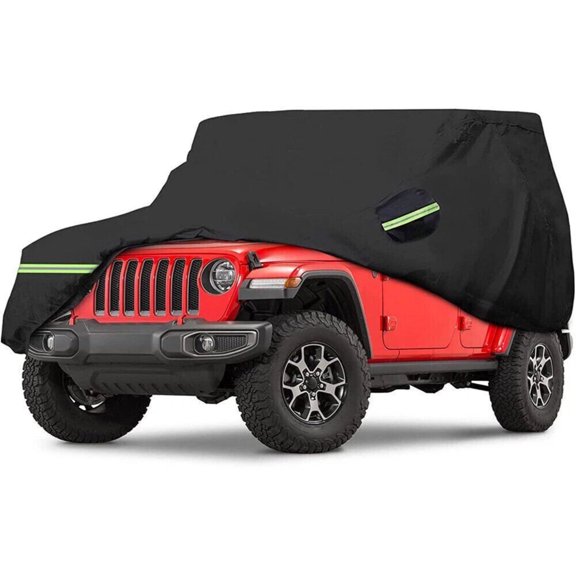 FFORCE Winter Snow Ice Rain Dust Frost Guard Sun Shade with Storage Pouch Portable LightweightFor Jeep Wrangler 2 Door CJ YJ TJ JK