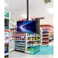 thumbnail image 5 of FixtureDisplays Support TV de Plafond pour 2 Écrans 42 Pouces à 75 Pouces, Double Face, Hauteur Réglable, Inclinaison & Pan - Noir 16818, 5 of 5
