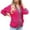 Hot Pink2, variant on Jalioing Knitted Cardigan Womens Open Front Oversized Sweater Outwear Color Block Fall Sweaters