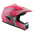 thumbnail image 3 of WOW Youth Kids Motocross BMX MX ATV Dirt Bike Helmet HJOY Spider Web Pink + Goggles + Skeleton Pink Glove Bundle, 3 of 8