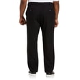 thumbnail image 2 of Big and Tall Essentials by DXL Men's Flat-Front Twill Pants, Black, 56W X 34L, 2 of 5