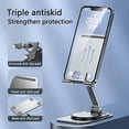 thumbnail image 3 of Foldable Cellphone Support, Travel Mobile Stand for Samsung Galaxy for iphone 14/13/12/Pro Max and More - Silver, 3 of 4