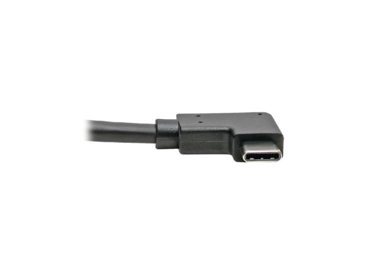 Tripp Lite U428-003-CRA Right-Angle USB-C to USB-A Cable, M/M, 3 ft. - USB for Hard Drive, Workstation, Tablet, Smartphone, Wall Charger, Car Charger, MacBook, Ultrabook, Chromebook, Printer, Scanner, - image 2 of 19
