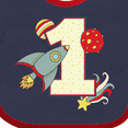 thumbnail image 4 of Inktastic 1st Birthday Outer Space Theme Boys or Girls Baby Bib, 4 of 4