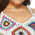 thumbnail image 5 of Aloohaidyvio Women's Plus Size Bohemian Beachwear Loose Casual Wear Tops Crochet Dress Tassels Boho Bikini Cover Up, 5 of 6