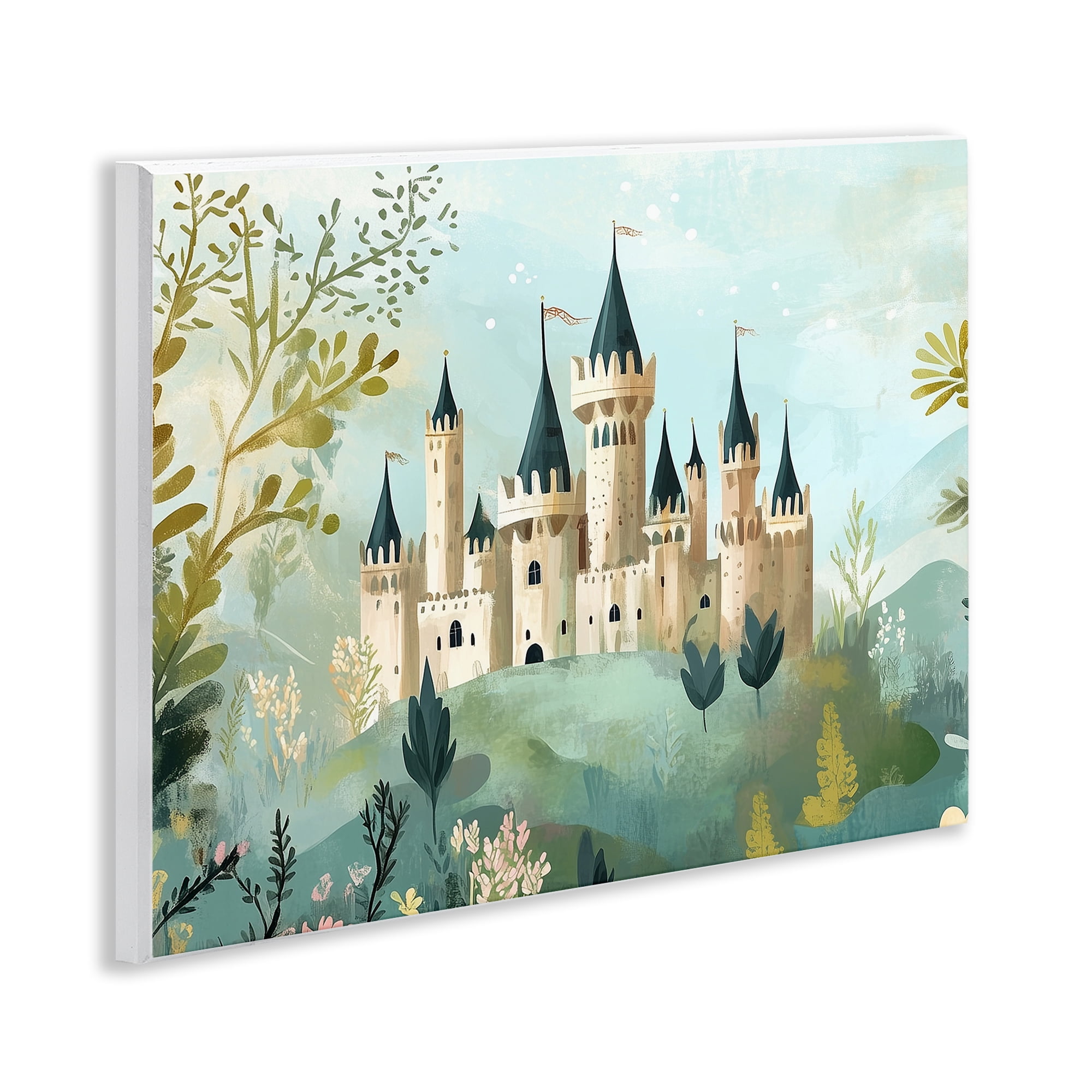 Stupell Industries Princess' Castle View Wall Plaque Art, design by Christine Simpson Art