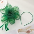 thumbnail image 7 of 2pcs European and American Retro Mesh Hair Accessories Bridal Hair Accessories Feather Pearl Cross-Border Women's Ball Hair Clips, 7 of 7