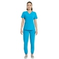 thumbnail image 2 of Scrubstar Women's Short Sleeve V-Neck Scrub Top, 2 of 6