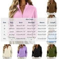 thumbnail image 3 of Hurxie Women’s Quarter Zip Fleece Pullover Fuzzy Sherpa Jacket Half Zip Mockneck Sweatshirt Jacket,Long Sleeve Cozy Layering Tops,Fuzzy Outfits, 3 of 7