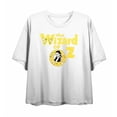 thumbnail image 3 of Wizard Of Oz Dorothy Vintage Logo Women's White Crew Neck Short Sleeve Crop Tee-XL, 3 of 5