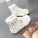 thumbnail image 3 of Zapatos de mujer de caña alta, forro polar de invierno, zapatos cálidos acolchados de algodón, botas Martin de moda populares que aumentan la altura, zapatos de moda, 3 of 6