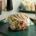 thumbnail image 6 of Dart C57PST1 Clear Plastic Seal Hinged-Lid Food Containers 6 x 6" [BULK] (100 Pack), 6 of 6