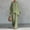 Linen Outfits-108Army Green, variant on Two Piece Outfits Womens Linen Boat Neck Batwing Oversized Linen Tops and High Waisted Wide Leg Flowy Linen Pants Breathable Skin Friendly Summer Beach Tropical Holiday Summer Suit