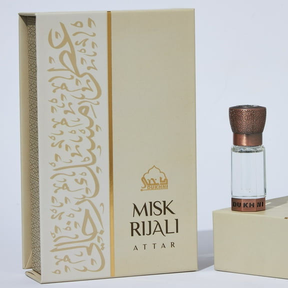 Dukhni Misk Rijali Attar | Soft Silky White Musk | Authentic Arabic Fragrance Oil | 100% Pure, Alcohol-Free, Halal | 1 bottle x 6ml…